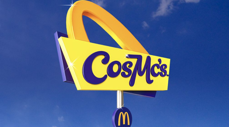 Image of the new CosMc's sign with their logo on to support CosMc's article