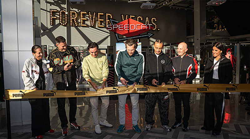 Puma’s Las Vegas flagship store F1 ribbon cutting