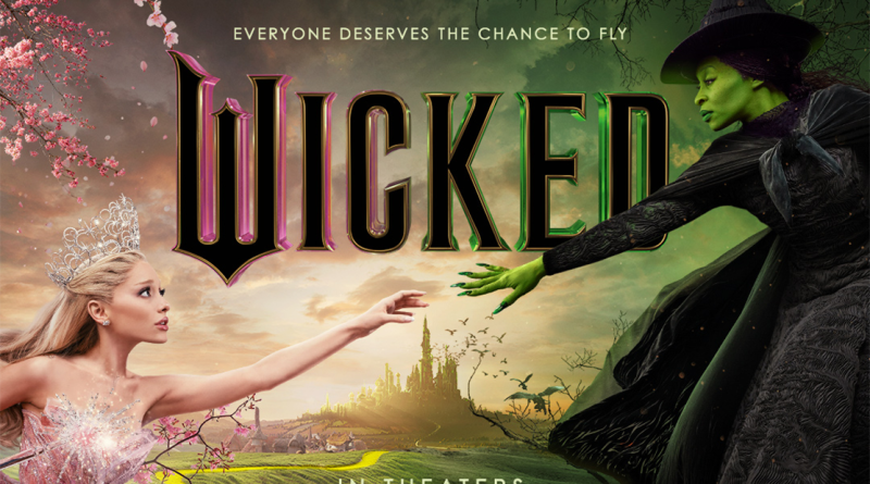 Wicked movie poster to support merchandise article