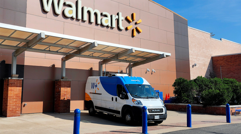 Walmart store with driver van outside to support compensation lawsuit article