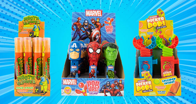 Bip Disney Marvel Mix Pop Up Lollipops