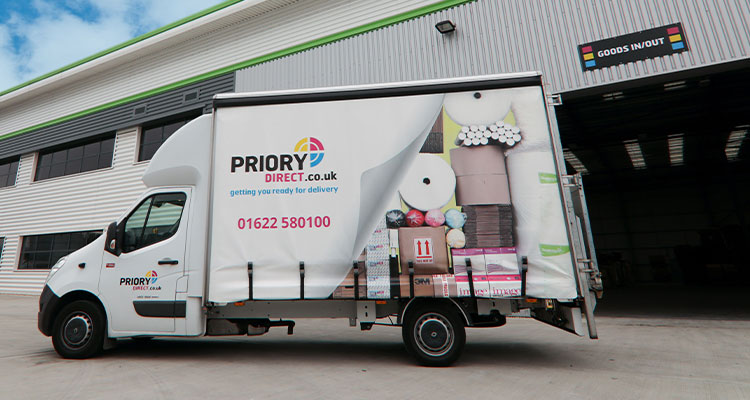 Priority Direct delivery truck