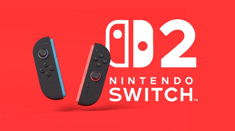 Nintendo Switch 2 controllers and logo