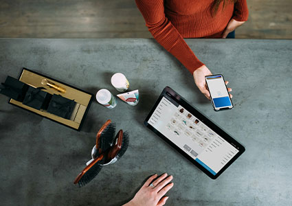 a transaction or interaction at a point of sale