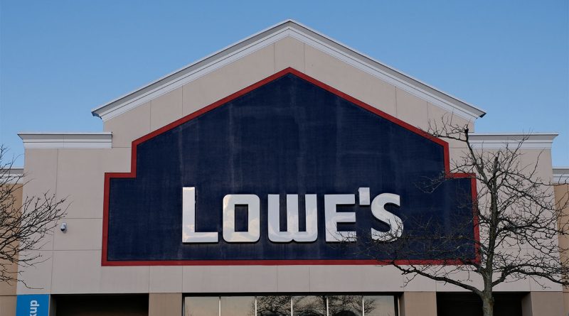 Profit beats forecast as Lowe’s commits $8.8 Billion to pro market push Lowe’s store exterior with signage and seasonal displays representing home improvement retail