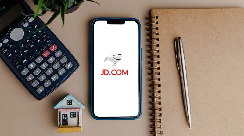 JD.com Joybuy delivery van operating in a European city with ecommerce parcels