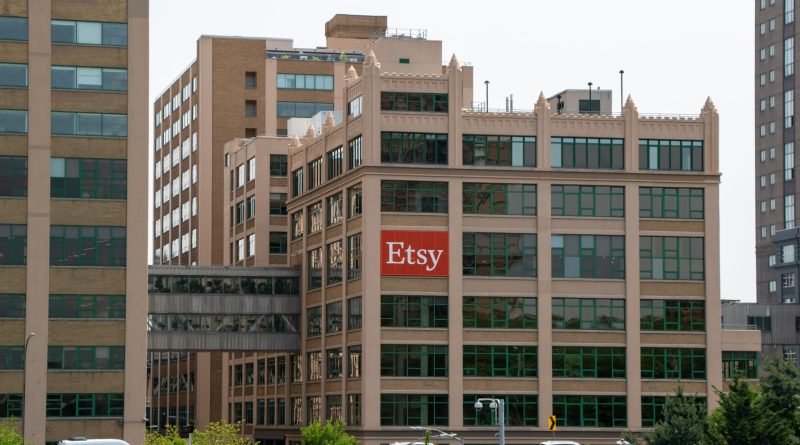 Etsy headquarters as the company introduces ChatGPT shopping assistant.