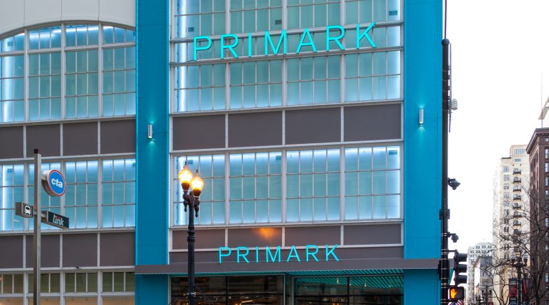 Exterior view of Primark’s Herald Square flagship store in Manhattan during opening week