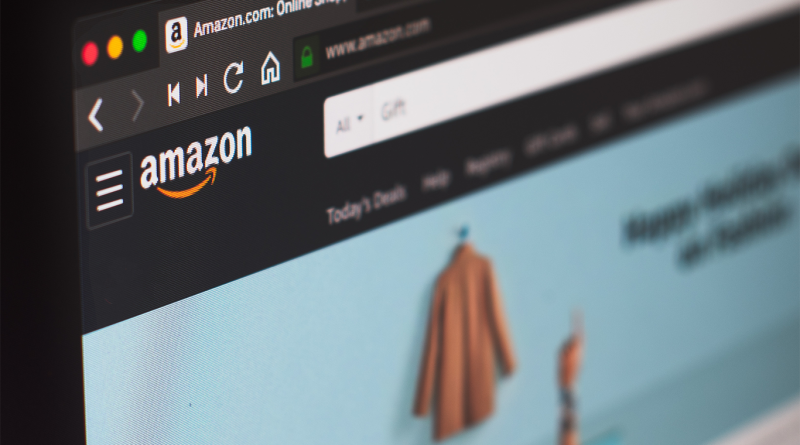 Internet browser with amazon store page
