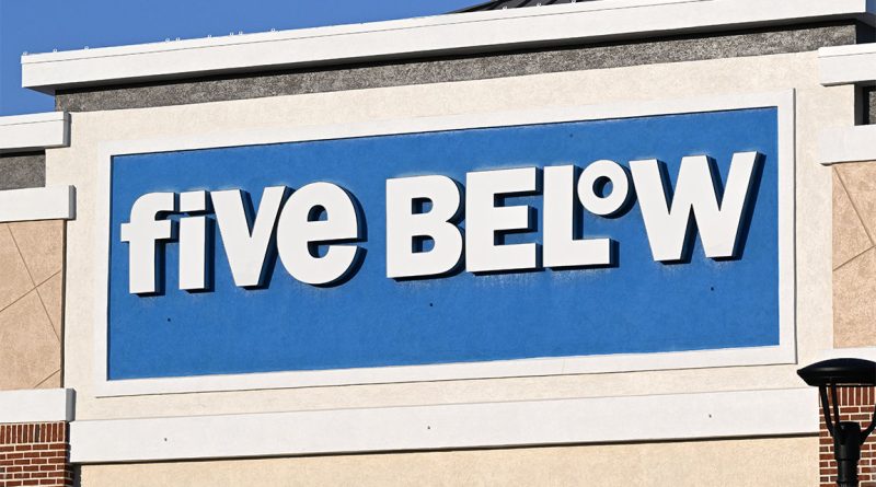 Five Below retail store highlighting its customer-focused discount retail and social media growth strategy.